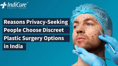 Male patient with pre-operative markings preparing for discreet plastic surgery options in India, illustrating the focus on confidential transformation.